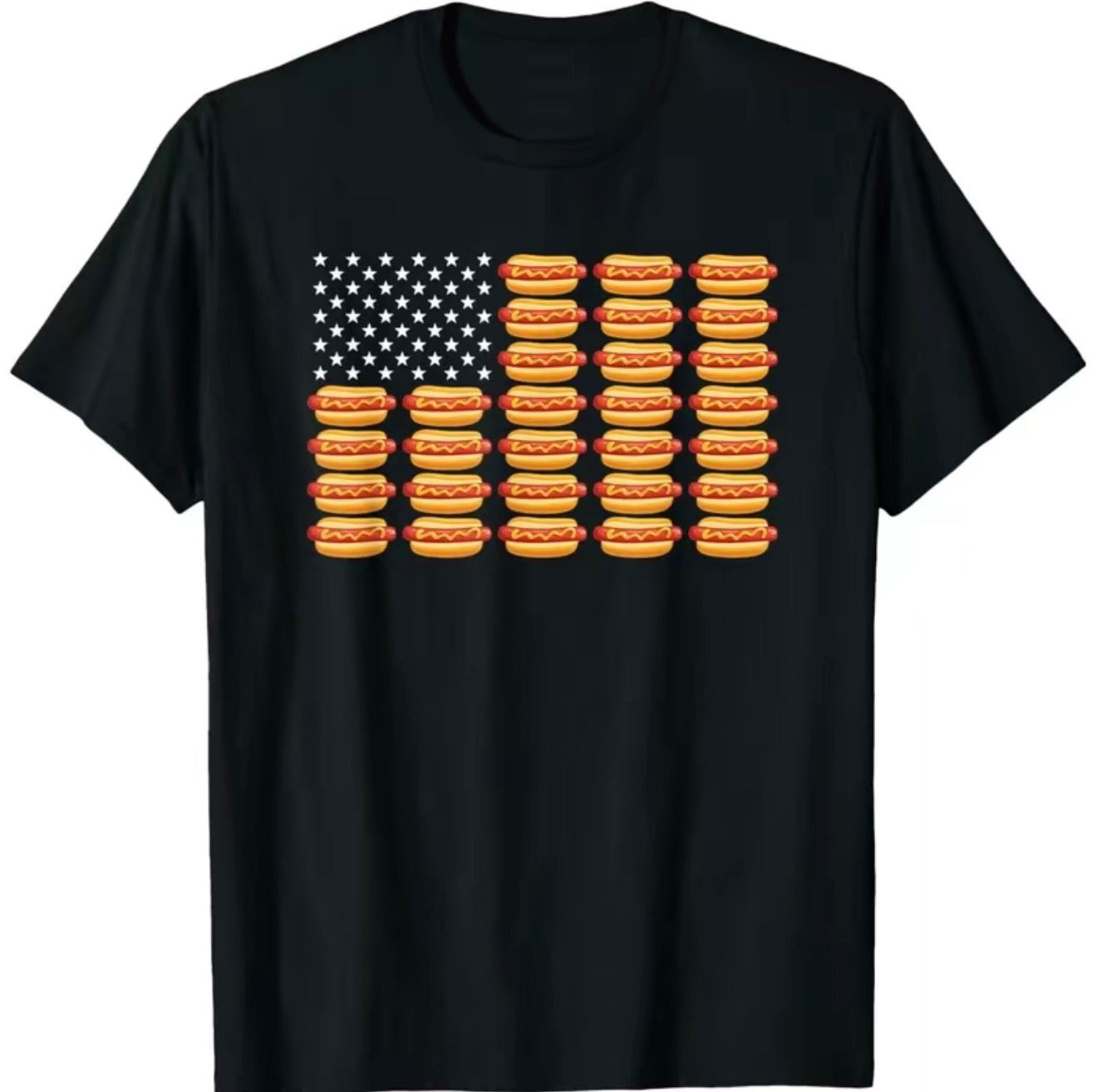 Hot Dog American Flag July 4th T-Shirt/Sweatshirt/Hoodie
