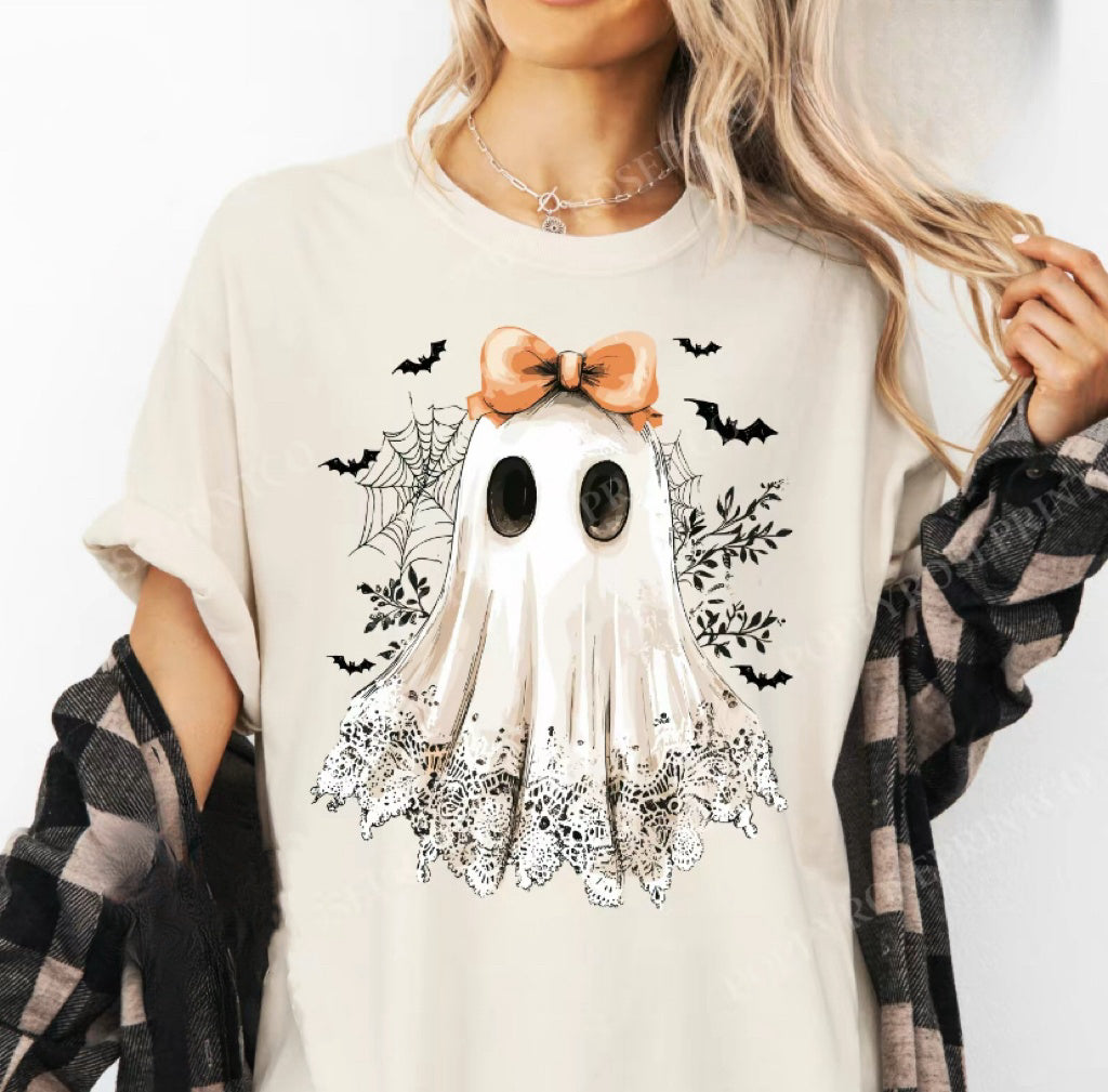 Lace Ghost Spooky Season T-Shirt/Sweatshirt/Hoodie
