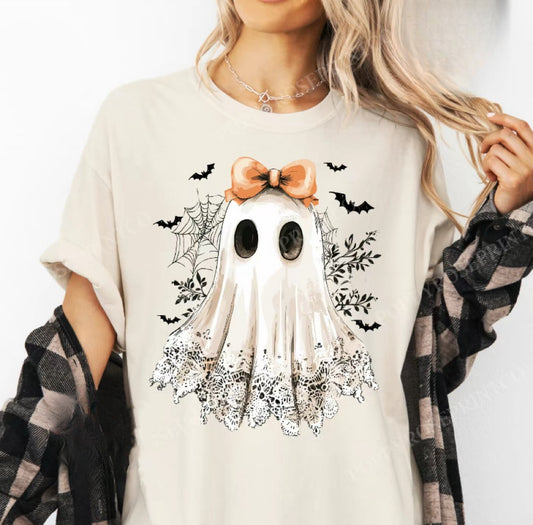 Lace Ghost Spooky Season T-Shirt/Sweatshirt/Hoodie