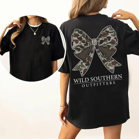 Local Girl Outfitters Camo Bow T-Shirt/Sweatshirt/Hoodie