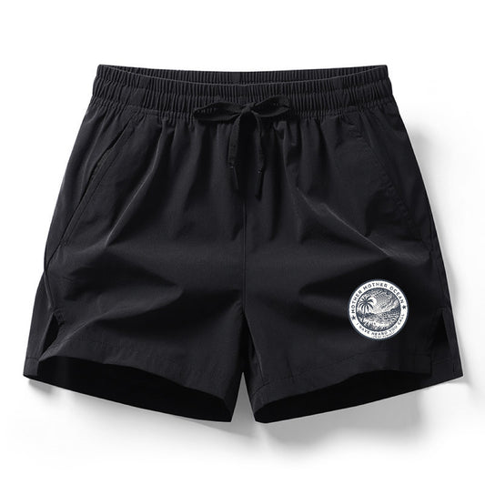 Mother Ocean Jimmy Buffett Drawstring Waist Shorts