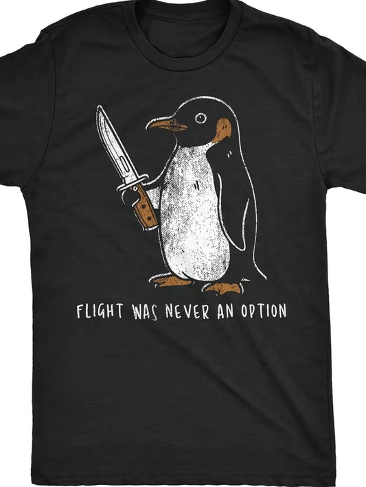 Penguin Novelty Fight Was Never An Option T-Shirt/Sweatshirt/Hoodie