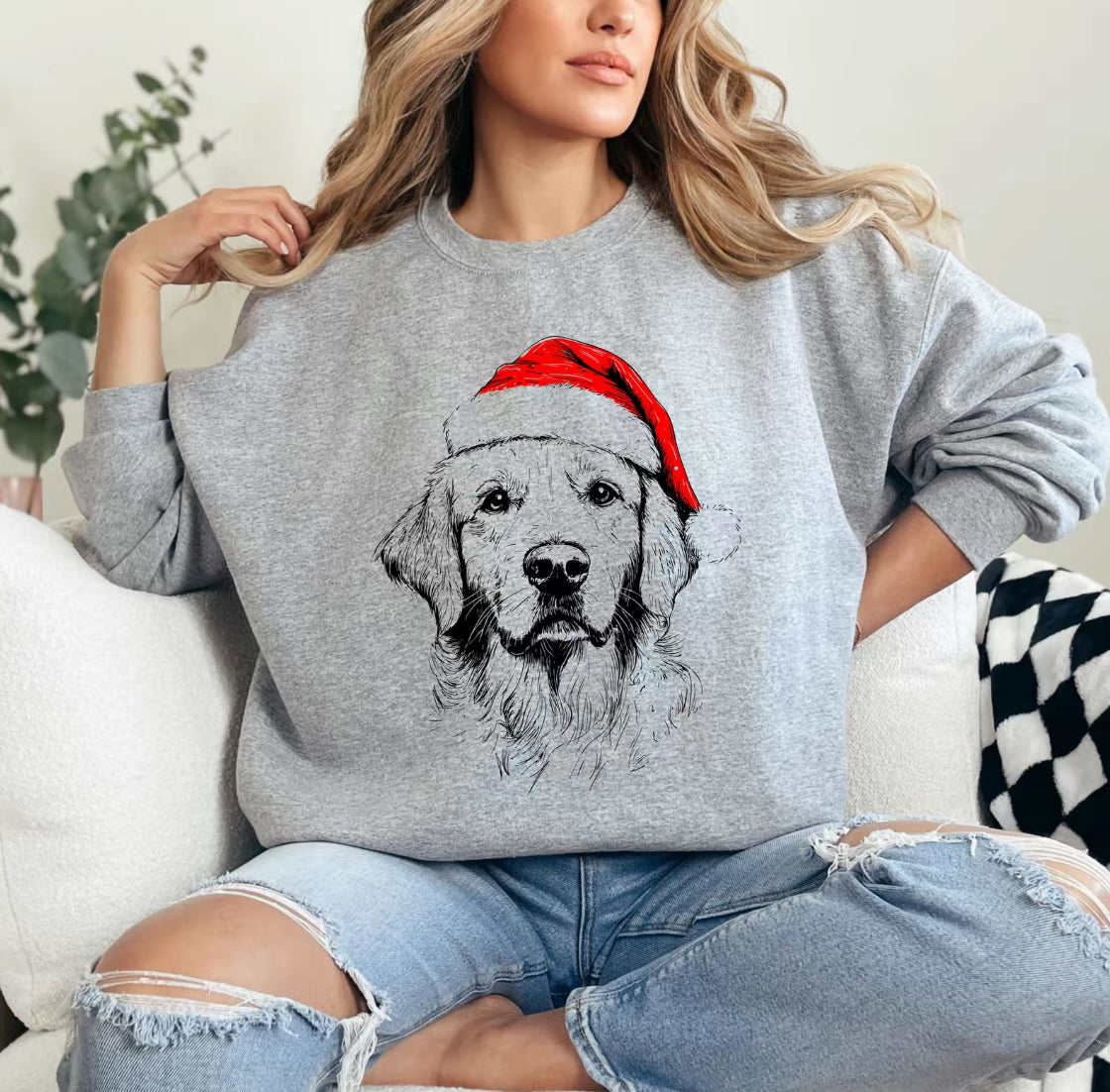 Santa Paws Christmas Dog T-Shirt/Sweatshirt/Hoodie