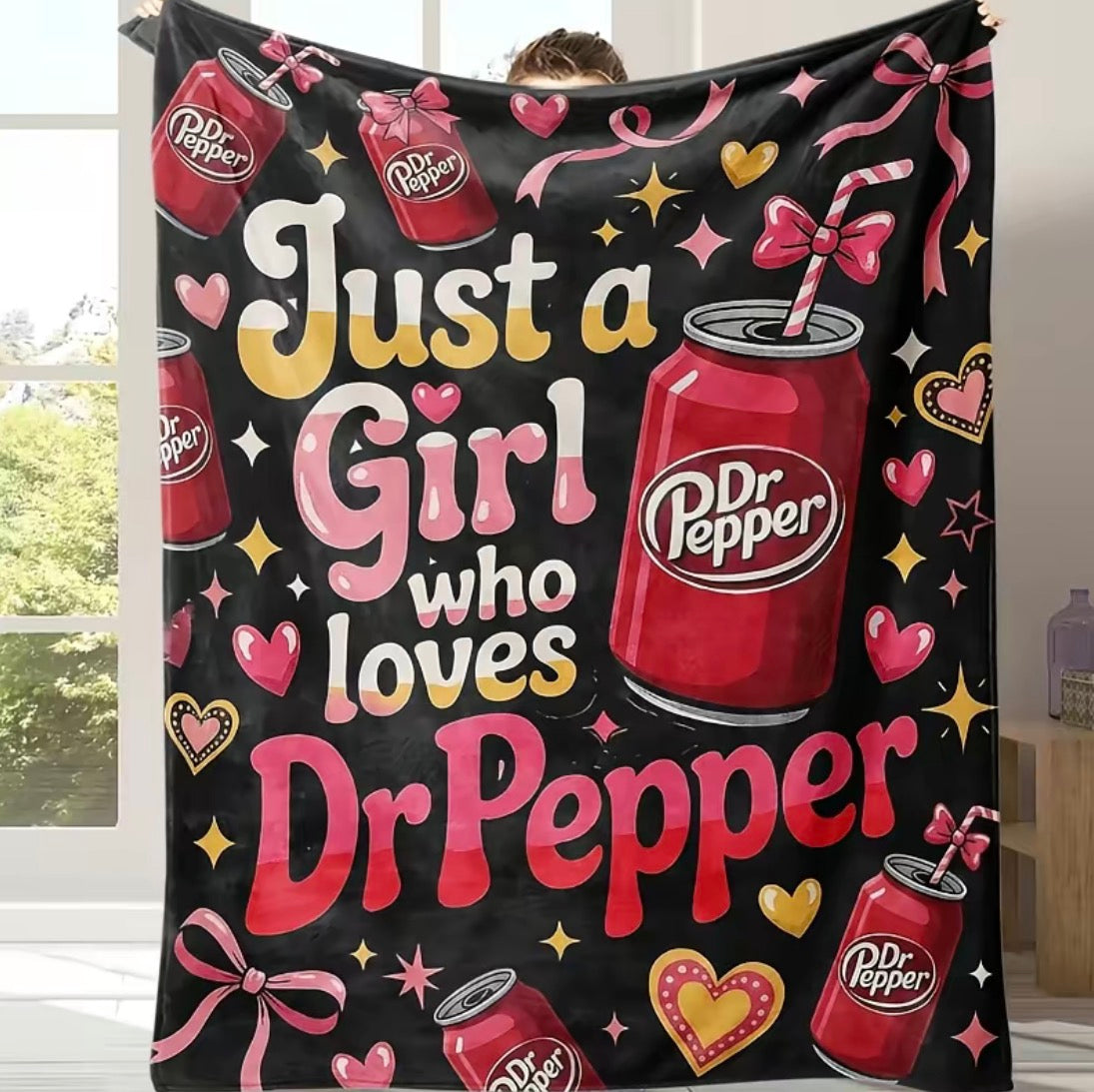 Just A Girl Who Loves DrPepper Blanket