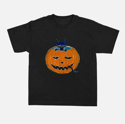 Pete Pumpkin Cat Cute Halloween T-Shirt/Sweatshirt/Hoodie