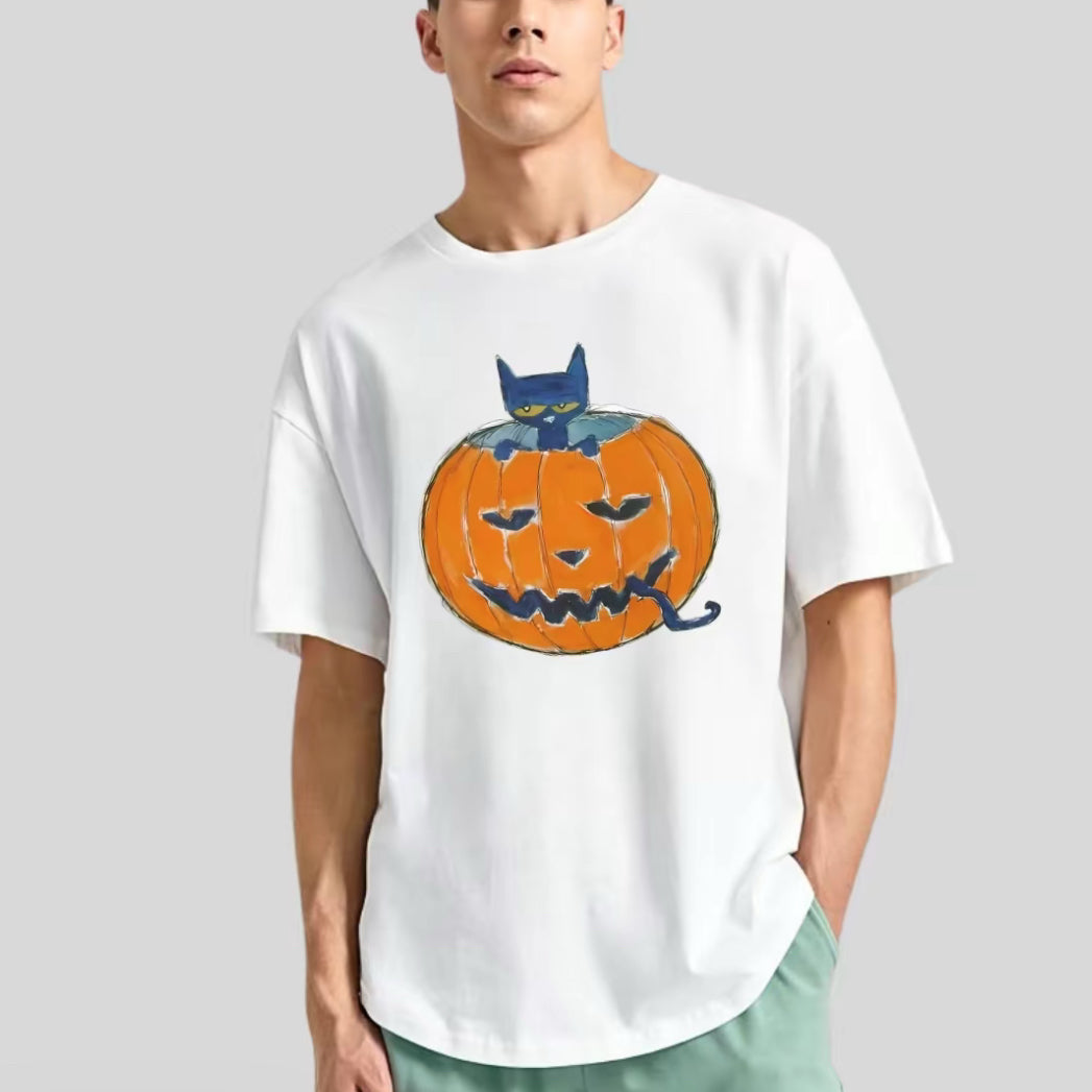 Pete Pumpkin Cat Cute Halloween T-Shirt/Sweatshirt/Hoodie