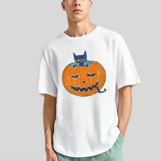 Pete Pumpkin Cat Cute Halloween T-Shirt/Sweatshirt/Hoodie