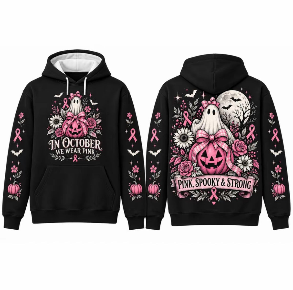 Unisex Pink Breast Cancer Awareness Horror T-Shirt/Sweatshirt/Hoodie