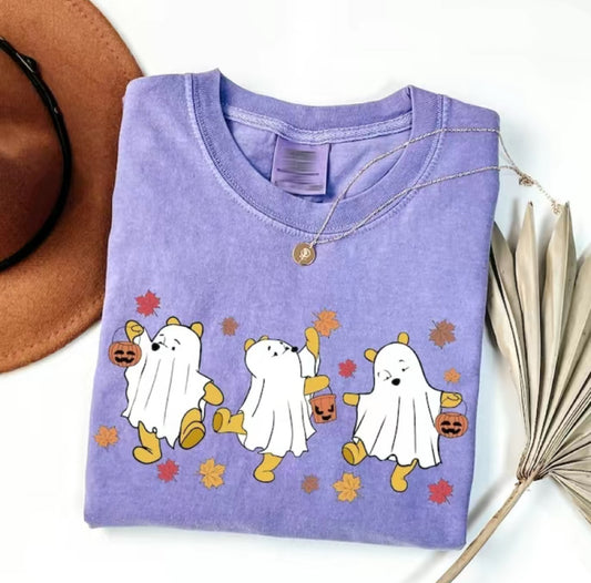 Halloween Pooh Ghost Cute Fall T-Shirt/Sweatshirt/Hoodie