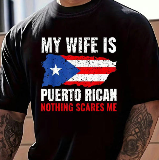 My Wife Is Puerto Rican Funny T-Shirt/Sweatshirt/Hoodie