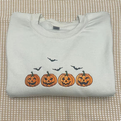 Vintage Pumpkins Spooky Embroidered T-Shirt/Sweatshirt/Hoodie
