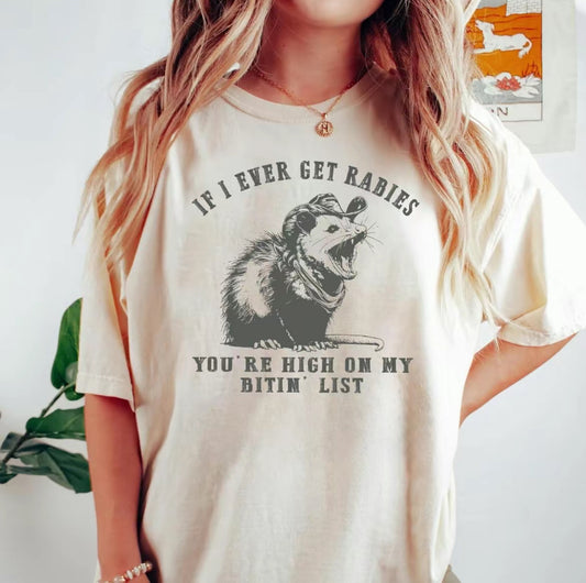 If I Ever Get Rabies Raccoon Trendy T-Shirt/Sweatshirt/Hoodie