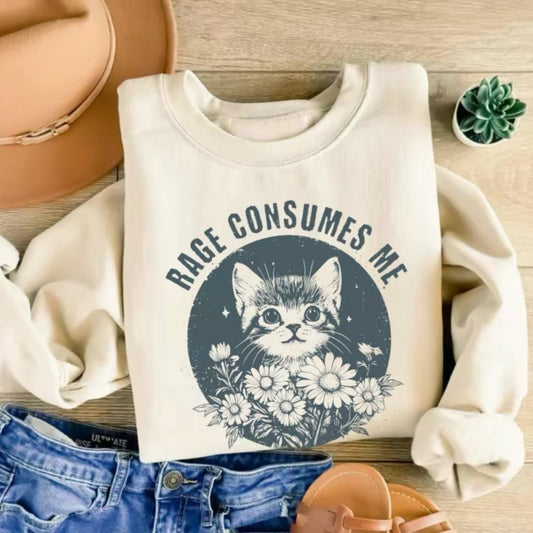 Rage Consumes Me Cat Meme T-Shirt/Sweatshirt/Hoodie