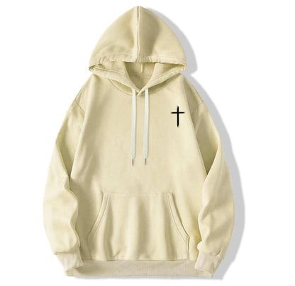 Cross & Letter Print Drop T-Shirt/Sweatshirt/Hoodie
