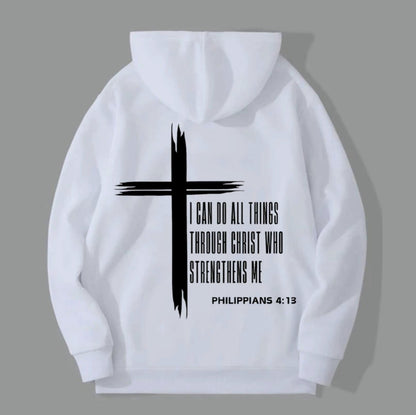 Cross & Letter Print Drop T-Shirt/Sweatshirt/Hoodie