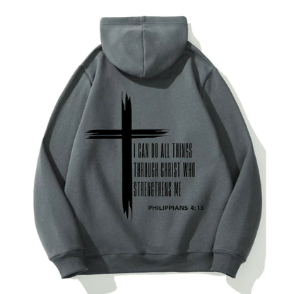 Cross & Letter Print Drop T-Shirt/Sweatshirt/Hoodie