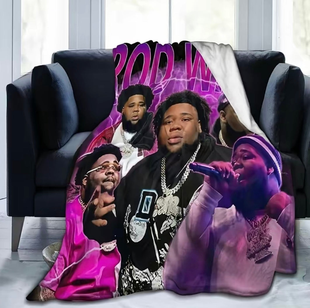 Rod Wave Flannel Blanket