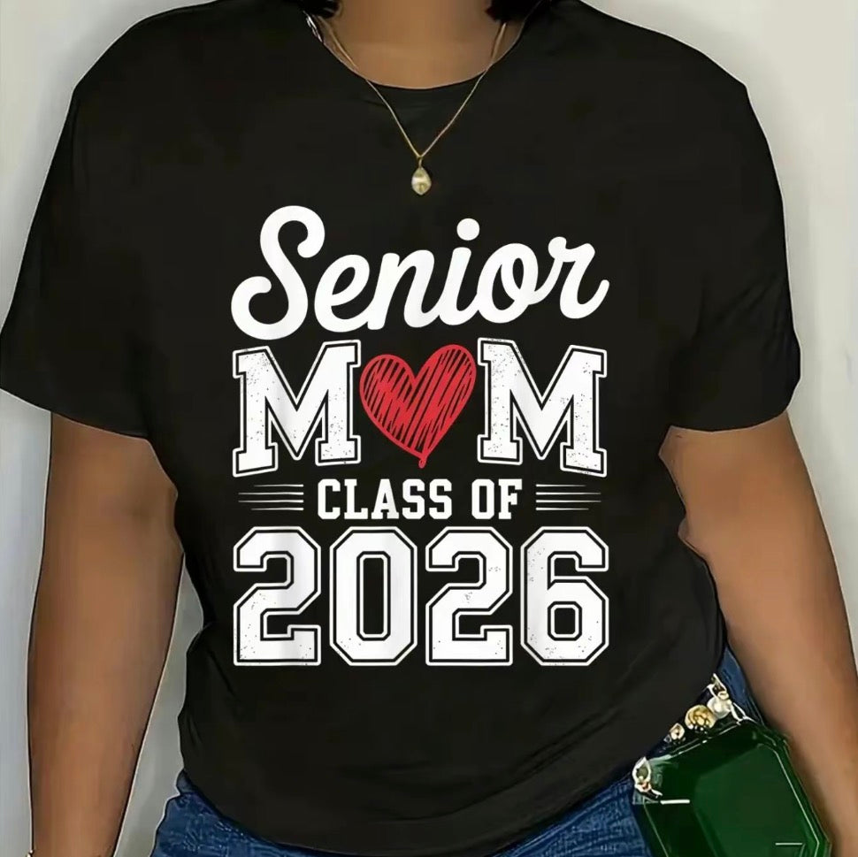 Senior Mom Class Of 2026 Proud Parent T-Shirt/Sweatshirt/Hoodie