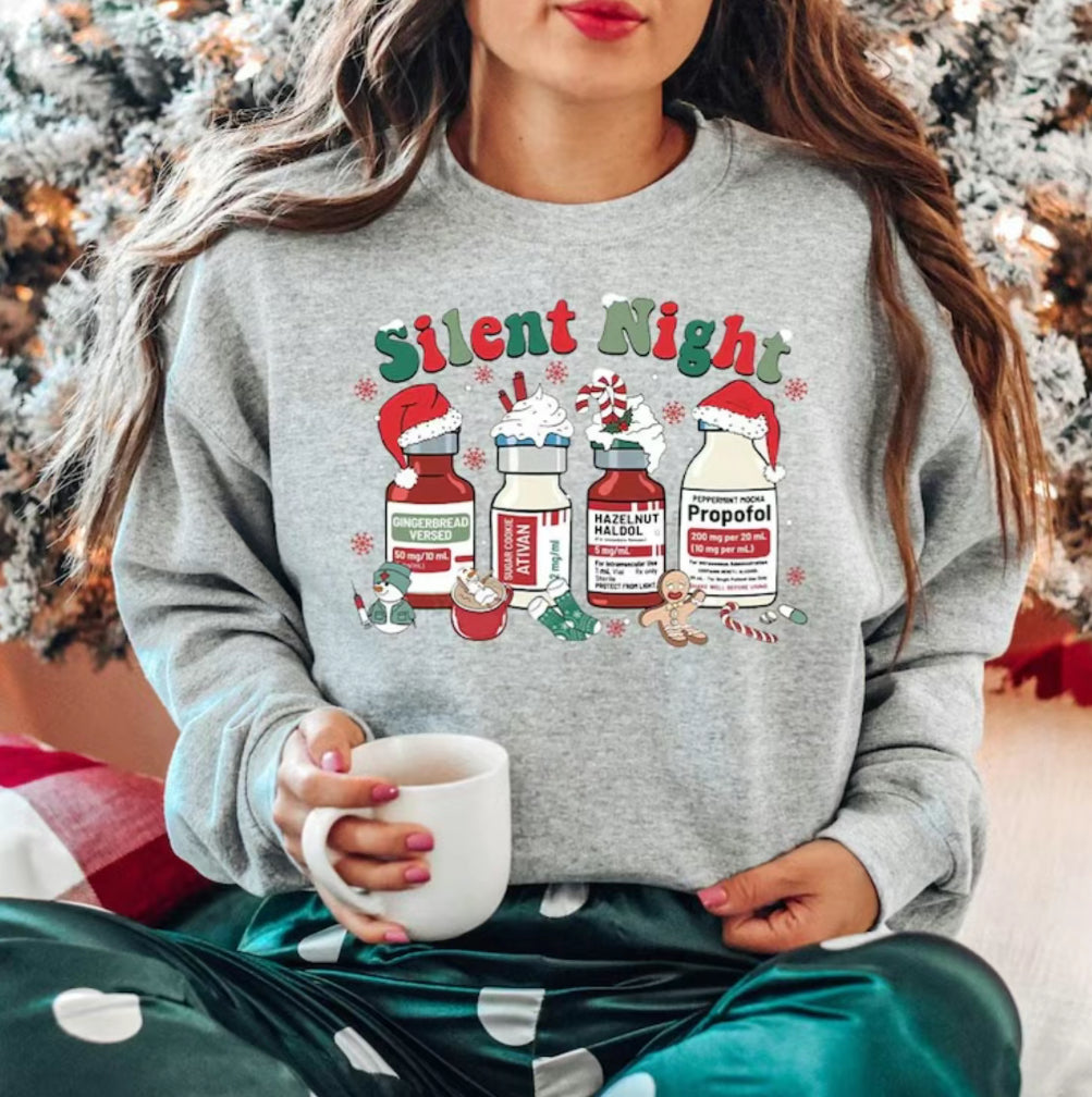 Silent Night Christmas T-Shirt/Sweatshirt/Hoodie