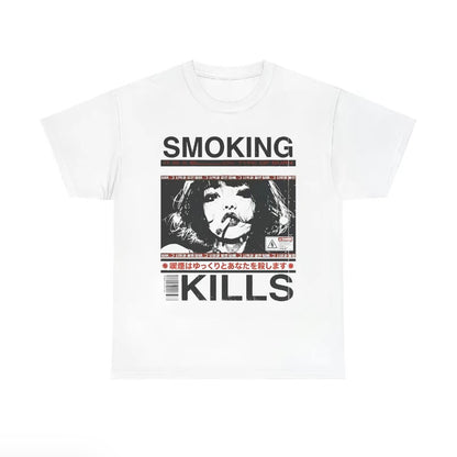 Smoking Kills Retro Manga Style Graphic T-Shirt/Sweatshirt/Hoodie