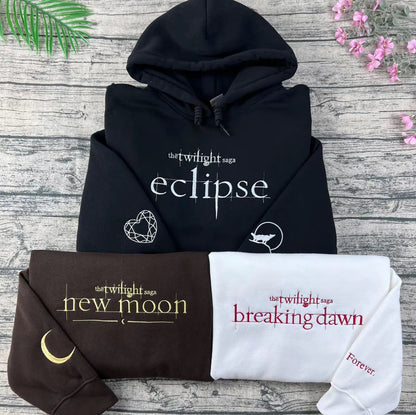 Twilight Saga Embroidered Book Cover Aesthetic T-Shirt/Sweatshirt/Hoodie